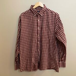 Fish Hippie plaid button down size XL
